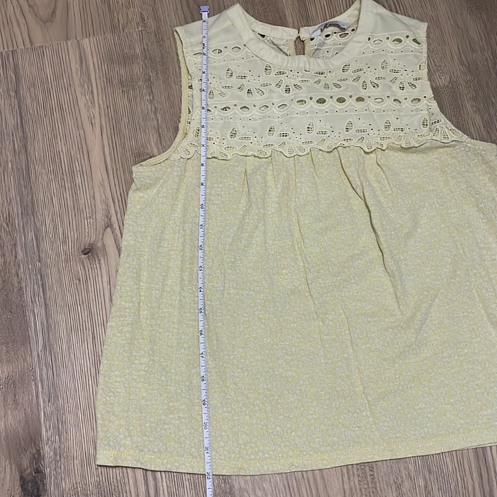 Lucky Brand Yellow Lace Blouse - Picture 5 of 7